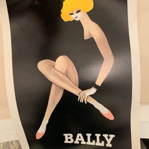 Vintage advertising Poster signed